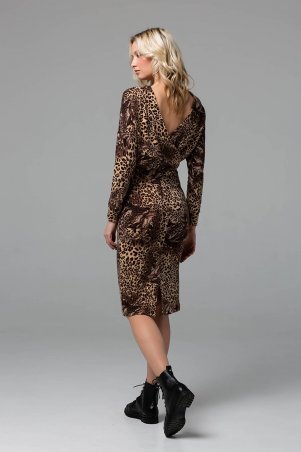 Zefir: Платье миди из ангоры RITA коричневое - фото 5