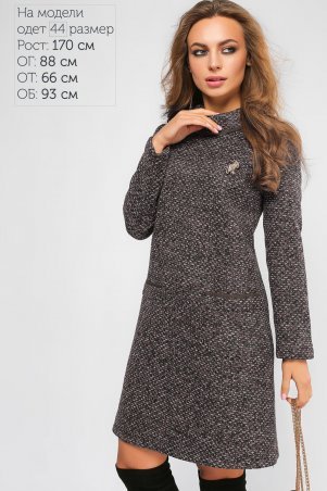 LiPar: Платье Фэнди Коричневое 3111 коричневый - фото 1