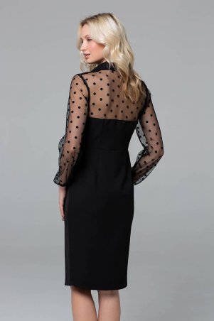Zefir: Платье с верхом из сетки TORN черное - фото 2