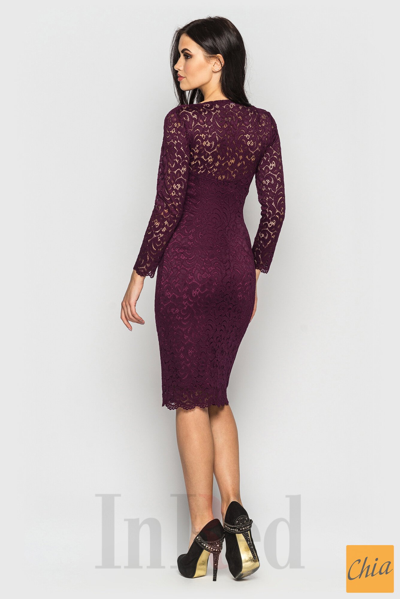 Платье "KATRIN" марсала