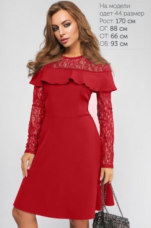 LiPar: Платье Эстель Красное 3107 красный - фото 1