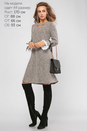 LiPar: Платье Милана Коричневое 3109 коричневый - фото 1