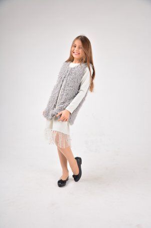 Жилет Эльза пепельный