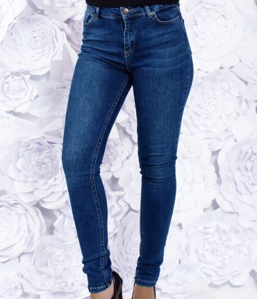 Immagine: Однотонные джинсы SLIM синие EO 49 - фото 1
