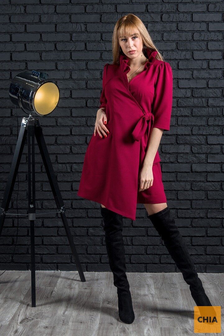 Платье Queen бордовое