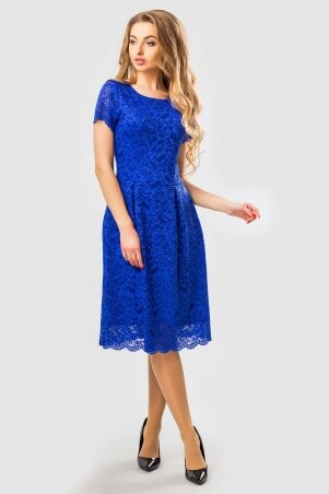 Garda: Синее Платье С Гипюром 300300 - фото 3