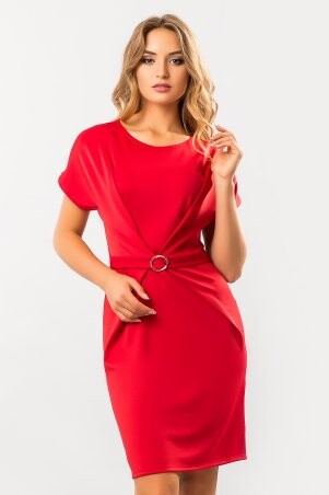 Garda: Красное Платье С Пряжкой 300247 - фото 1