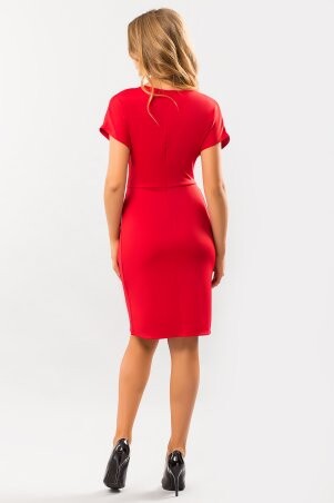 Garda: Красное Платье С Пряжкой 300247 - фото 4