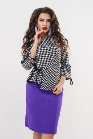 New Style: Костюм (юбка и блуза) 1336_фиолетовый - фото 3