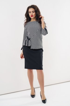 New Style: Костюм (юбка и блуза) 1336_черный - фото 1