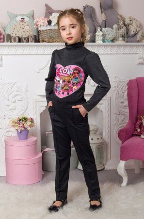 Funny Lola Fashion: Брюки Муза черные в клетку Муза ОБМ 2062 - фото 1