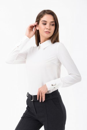 RicaMare: Базовая блуза из костюмной ткани RM1861-1-18DB - фото 1