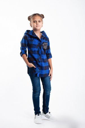 Modna Anka: Детская рубашка 113154 синий 113154 - фото 1