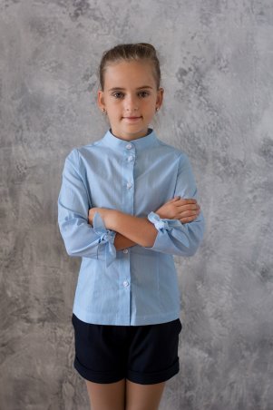 Filatova Tatiana: Рубашка детская голубая 186 - фото 1