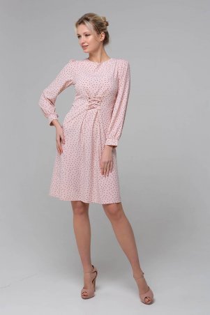 Zefir: Платье со шнуровкой на талии KLEO розовое - фото 1