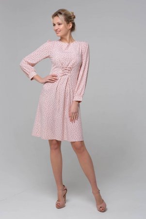 Zefir: Платье со шнуровкой на талии KLEO розовое - фото 2
