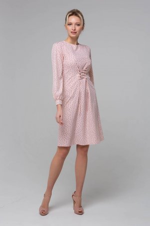 Zefir: Платье со шнуровкой на талии KLEO розовое - фото 3