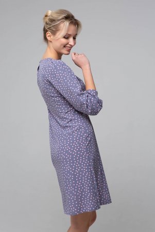 Zefir: Платье со шнуровкой на талии KLEO фиолетовое - фото 2