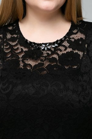 Tatiana: Гипюровое платье с чехлом ИВОНА черное - фото 5