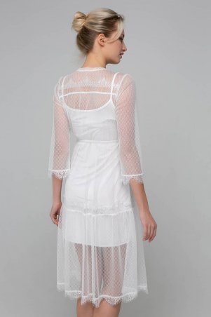 Zefir: Платье из сетки RONA белое - фото 10