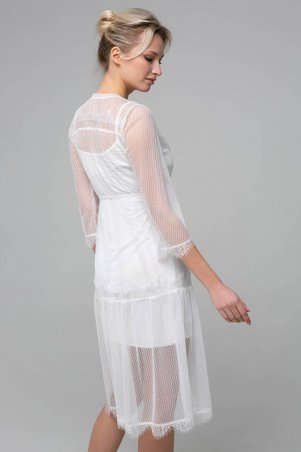 Zefir: Платье из сетки RONA белое - фото 8
