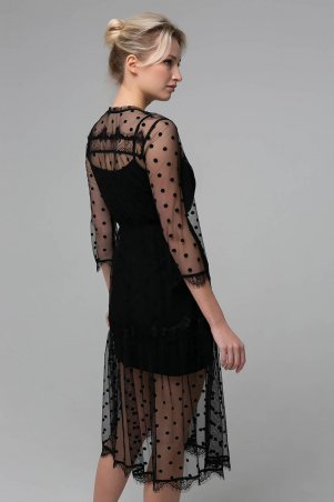 Zefir: Платье из сетки RONA черное - фото 5