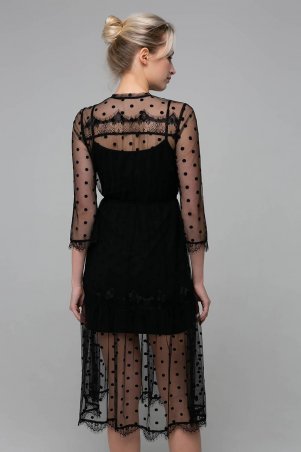 Zefir: Платье из сетки RONA черное - фото 7