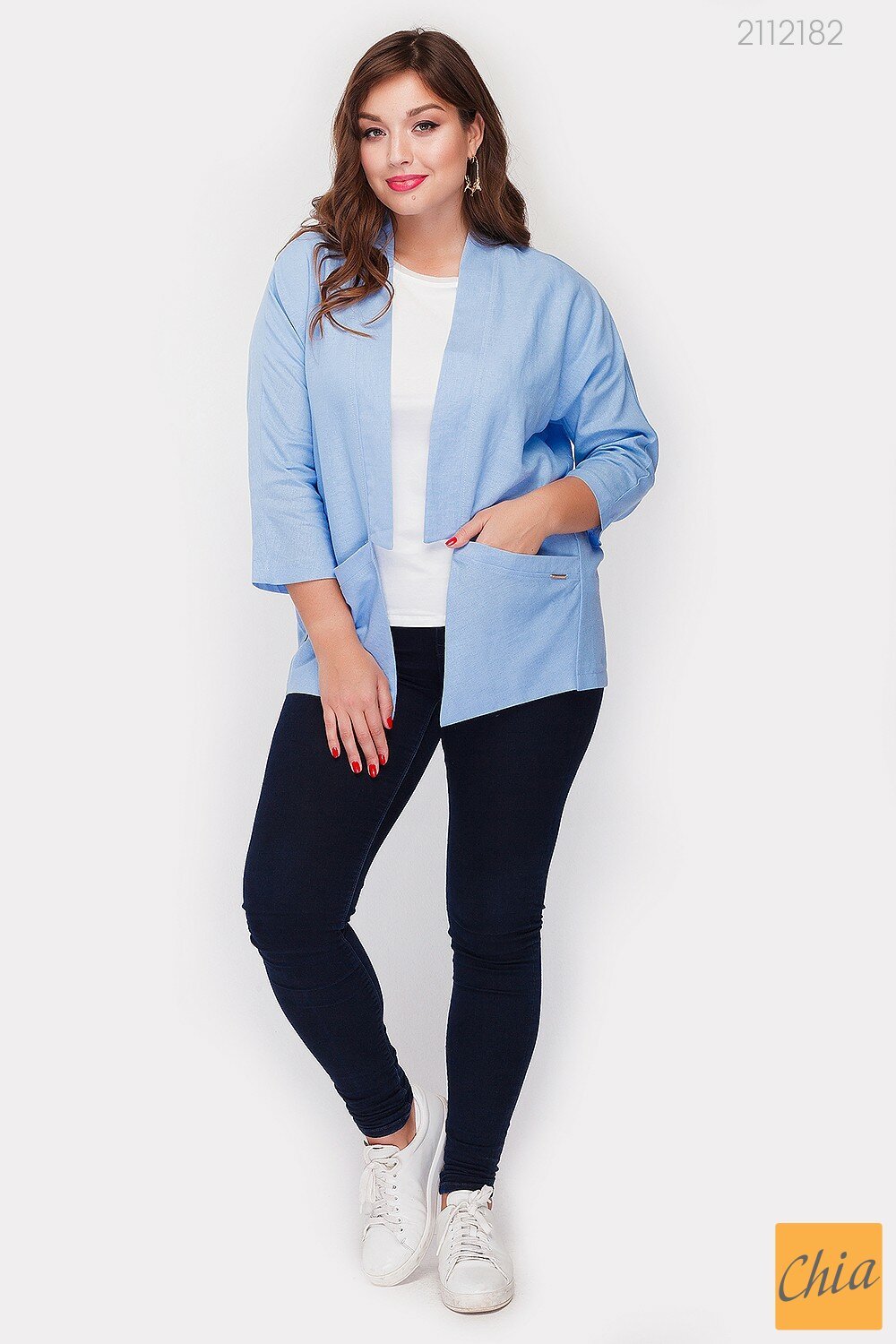 Льняной Женский Жакет Триест - 1