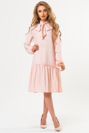 Garda: Розовое Платье С Воротником Аскот 300406 - фото 1