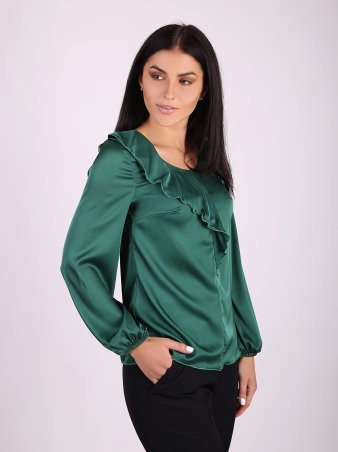Eva Style: Элегантная блузка с ассиметричным декором 1260 - фото 7