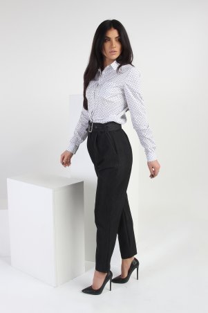 Eva Style: Модные брюки с высокой посадкой «Классик» - 1305  - фото 2