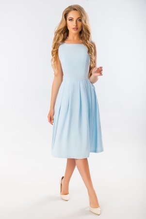 Garda: Голубое  платье С Угловым Рельефом 300386 - фото 1