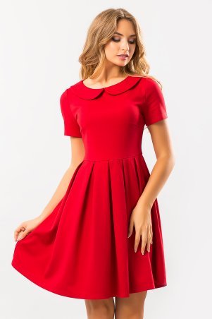 Garda: Красное Платье С Круглым Воротником 300245 - фото 1