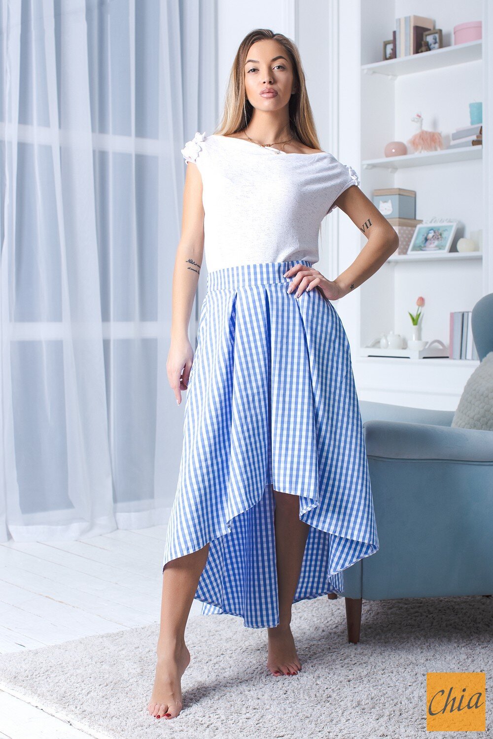 Юбка 214698 красный