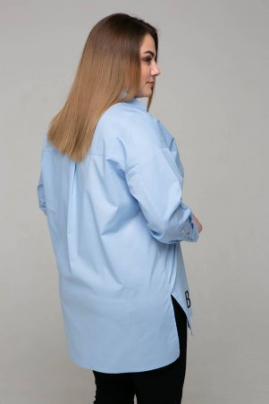 Tatiana: Рубашка с накаткой ЗАРА голубая - фото 2