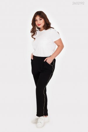 Женские Брюки С Лампасами Илам