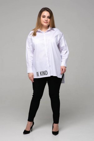 Tatiana: Рубашка с накаткой ЗАРА белая - фото 1