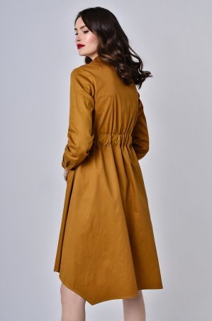 LiPar: Платье-халат с поясом-кулисой Горчица 3353 желтый - фото 3