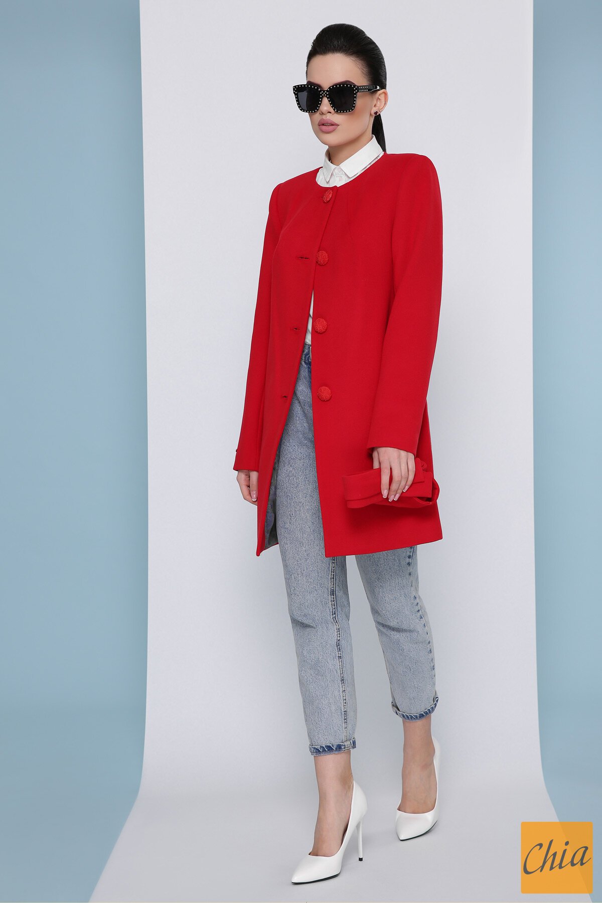 Пальто П-337-К 3032-красный