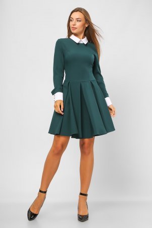 LiPar: Платье в деловом стиле Зелёное 3280 зеленый - фото 3