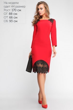 LiPar: Платье Кристи Красное 3151 красный - фото 1