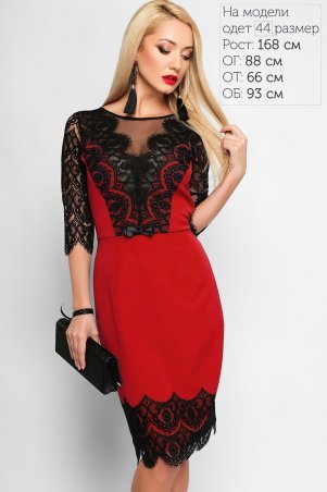 LiPar: Платье Нелли Красное 3161 красный - фото 1