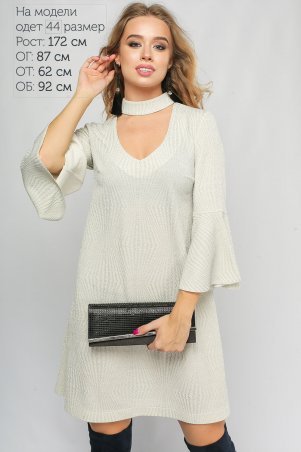 LiPar: Платье с люрексом Тиффани Белое 3154 белый - фото 2