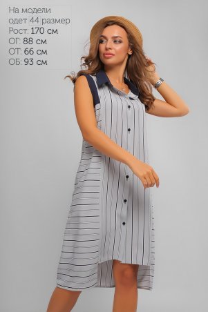LiPar: Платье-халат Серое 3274 серый - фото 1