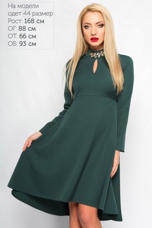 LiPar: Платье–маллет Марлен Зеленое 3164 зеленый - фото 1