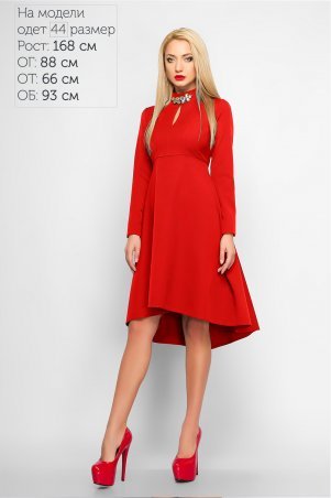 LiPar: Платье–маллет Марлен Красное 3164 красный - фото 1