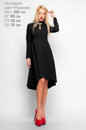 LiPar: Платье–маллет Марлен Черное 3164 черный - фото 1