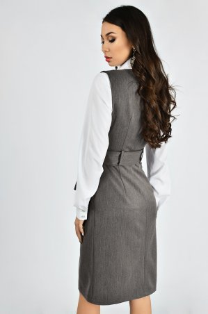 LiPar: Сарафан офисный Коричневый Батал 3289/3 Б коричневый - фото 2