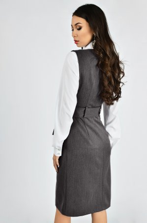 LiPar: Сарафан офисный Серый Батал 3289/3 Б серый - фото 2