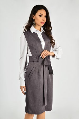 LiPar: Сарафан офисный Сирень Батал 3289/3 Б фиолетовый - фото 3